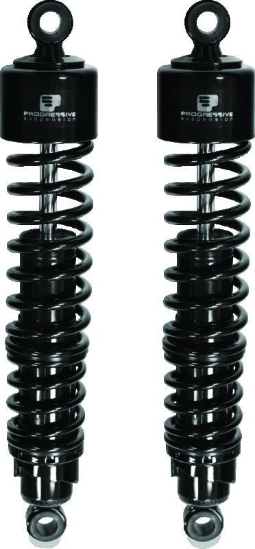 Progressive 413 Series Shock Absorber for Harley-Davidson with 15 Inch Length - Black