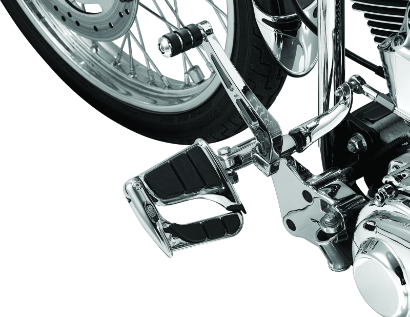 Kuryakyn Swingwing Peg with Male Mount Adapter Chrome – Versatile Fold-Forward Cruise Peg for Powersports Vehicles