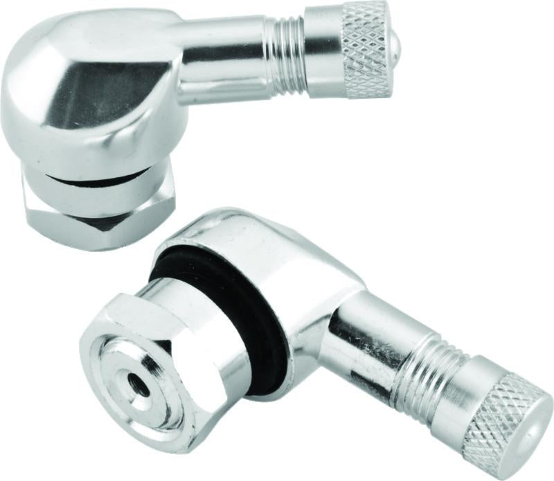 BikeMaster Part Number 151790 Silver Valve Stem 2-Piece Pack for Powersports Vehicles