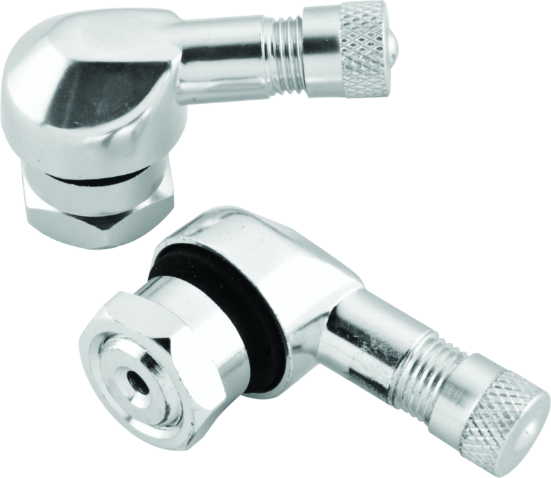BikeMaster Part Number 151790 Silver Valve Stem 2-Piece Pack for Powersports Vehicles