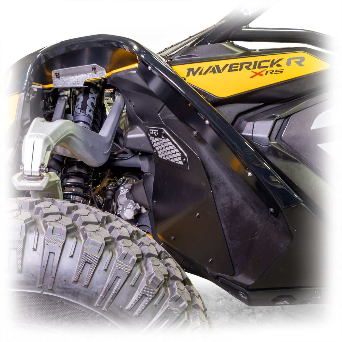 Can Am Maverick R Front Aluminum Rock Guard Kit