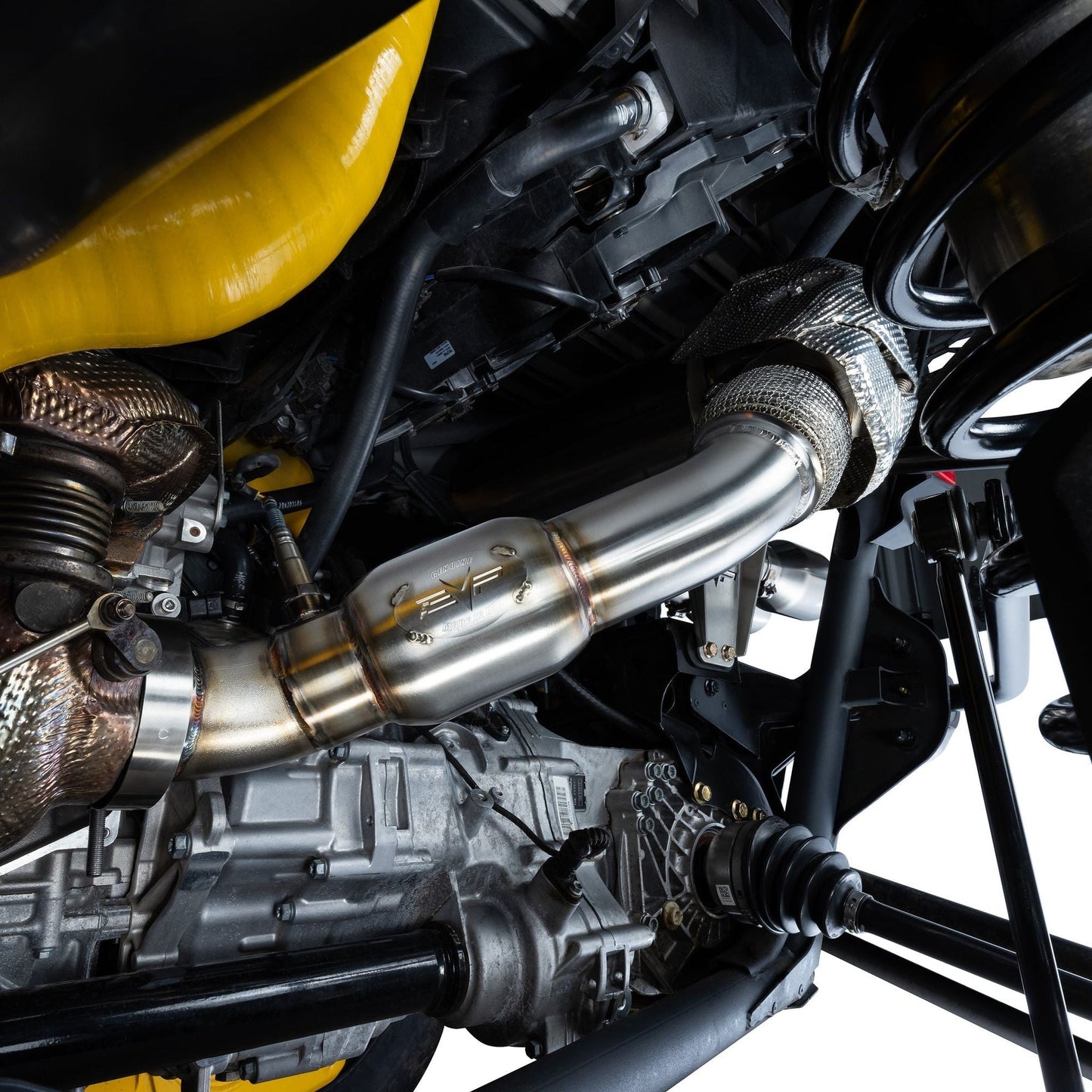 Can Am Maverick R 3" Down Pipe with Bullet Muffler