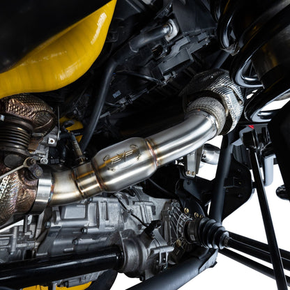 Can Am Maverick R 3" Down Pipe with Bullet Muffler