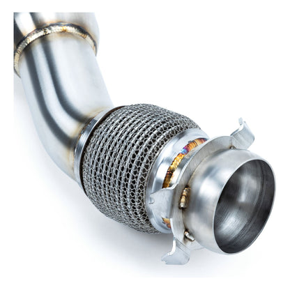 Can Am Maverick R 3" Down Pipe with Bullet Muffler