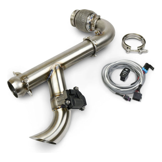 Can Am X3 "Shocker" Electric Side Dump Race Bypass Pipe