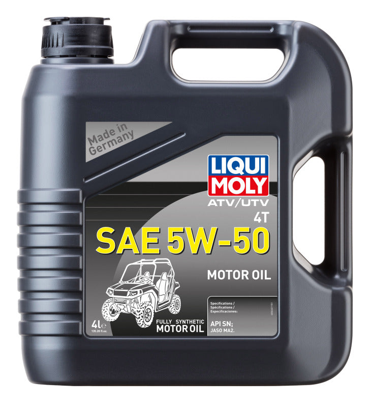 LIQUI MOLY 4L ATV 4T Motor Oil SAE 5W50 - High-Performance Synthetic Engine Oil for Off-Road Vehicles