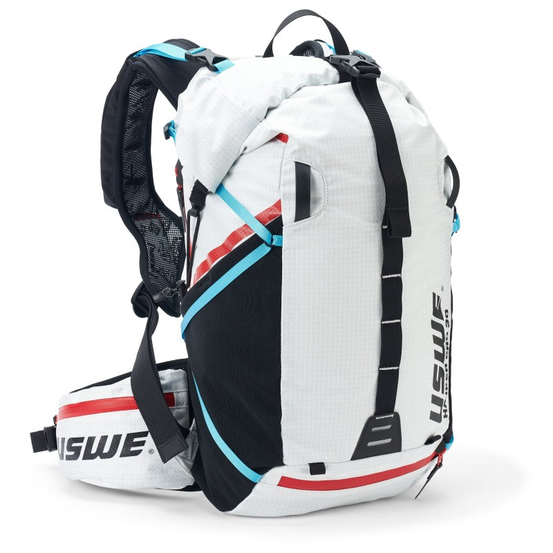 USWE Hajker Pro Winter Rolltop Daypack 30L - Cool White for Extreme Adventures