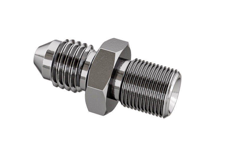Goodridge P816-03C Straight Male Adapter AN3 to 1/8 NPT for Powersports Applications