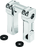 Kuryakyn 5 Inch Billet Handlebar Risers Chrome - Enhance Comfort and Style for Harley Motorcycles