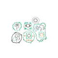 Athena Yamaha YZ 125 Complete Gasket Kit (1986-1993) - Engine Seal Set for Powersports