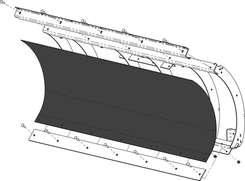 KFI Replacement Poly Blade 60 inches for Powersports Equipment