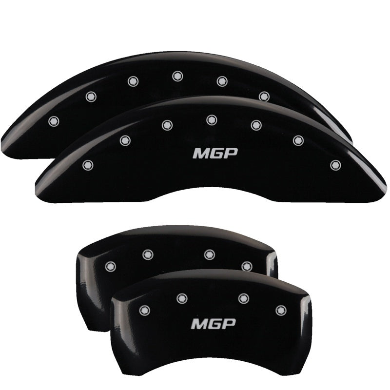 MGP 4 Caliper Covers for Mercedes-Benz S550 (2014-2017) – Black Finish with Silver Engraving