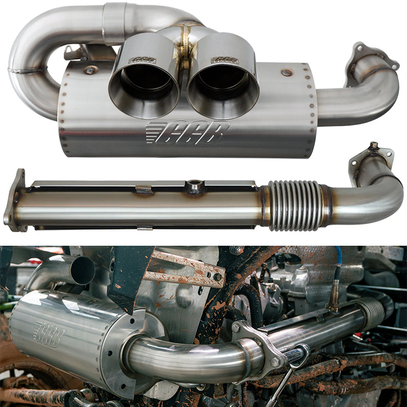 2020-2025 Polaris RZR Pro XP/XP4 Turbo Center Exit Sport Pro Dual Tip Muffler