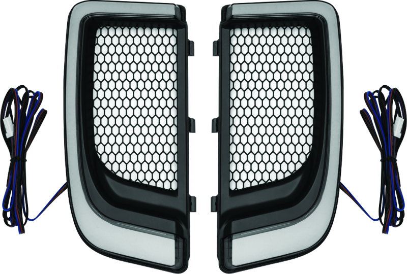 Kuryakyn Tracer Lower Fairing Grill for Harley Davidson - Black (Part No. 5064)
