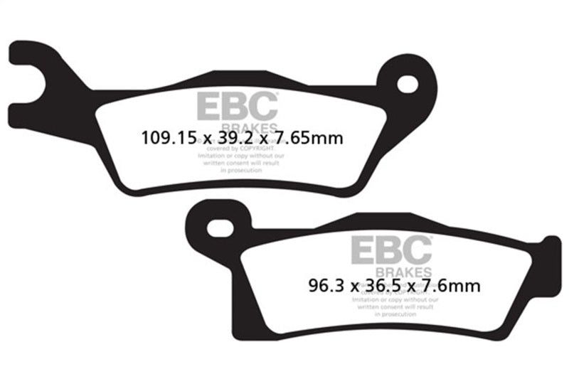EBC Powersports FA617X Carbon X Brake Pads for Can-Am Outlander and Renegade Models