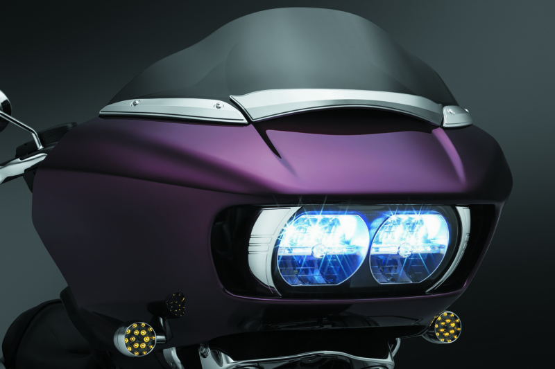 Kuryakyn Windshield Side Trims for Harley-Davidson Road Glide Models 2015-2025 – Chrome Finish