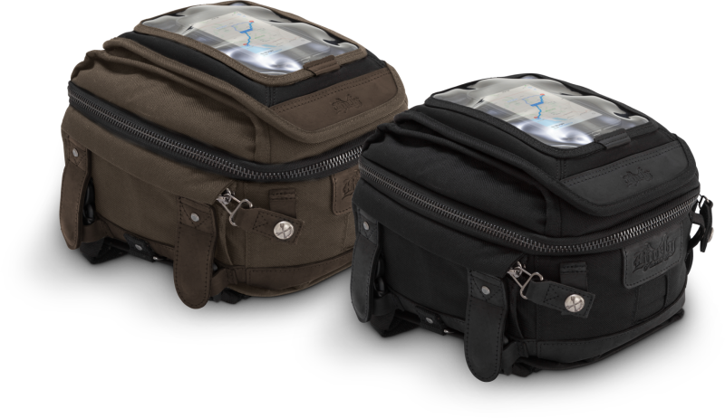 Burly Brand Voyager Tank and Tail Bag - Dark Oak for Powersports