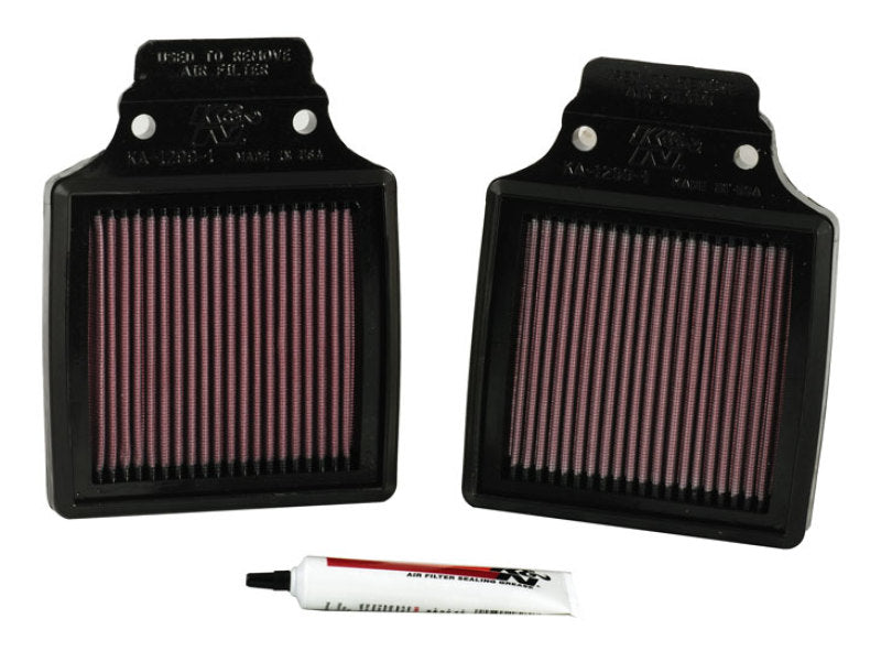 K&N Engineering KA-1299-1 High-Flow Replacement Air Filter for Kawasaki ZX1200 Ninja (2000-2005)