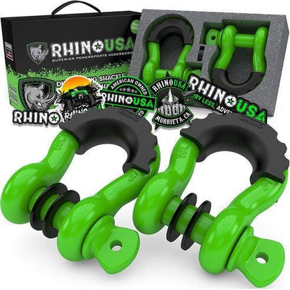 3/4" D-Ring Shackle Set (2-Pack)