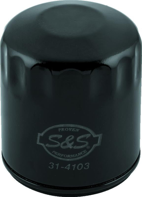 S&S Cycle 310-0241 Black Oil Filter for 99-18 Big Twin and 2017+ M8/X-Wedge Engines (12 Pack)