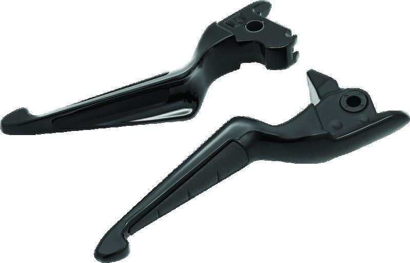 Kuryakyn ISO Levers 14-16 HD Touring Black - Ergonomic Hand and Foot Controls for Harley-Davidson