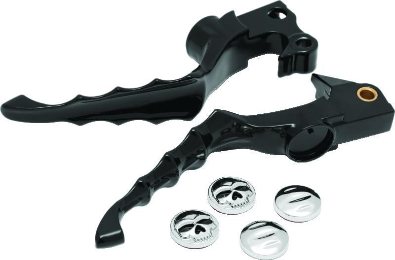 Kuryakyn Zombie Levers for Harley-Davidson XL Models (2004-2013) in Gloss Black