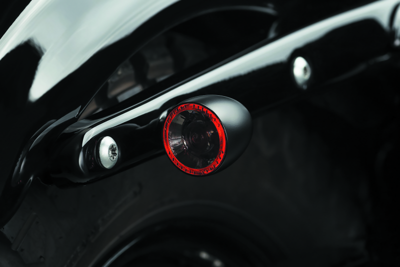 Kuryakyn Bullet 1000 White/Amber Clear Lens Satin Black Motorcycle Marker Lights - Part #2555