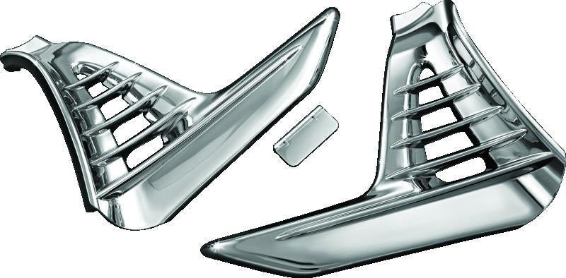 Kuryakyn Louvered Battery Box Cover for Honda Gold Wing 2001-2005 in Chrome - Part 3913
