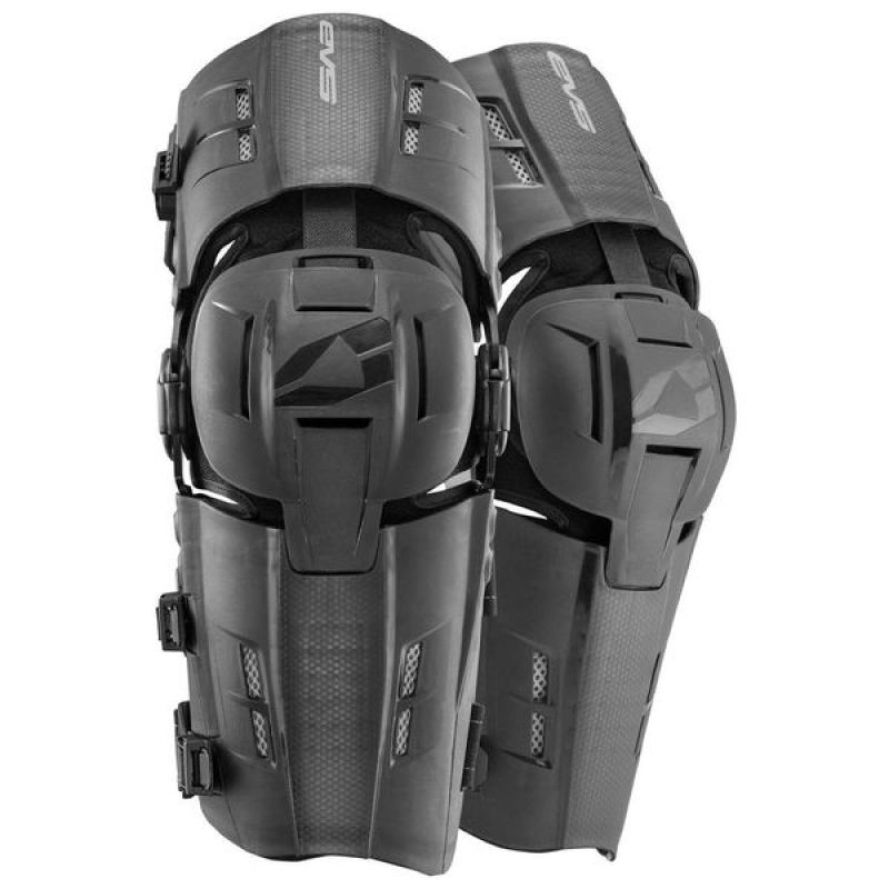 EVS RS9 Knee Brace Black Pair - Small for Lightweight Impact Protection and Comfort