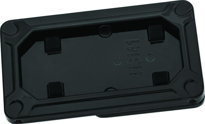 Kuryakyn Nova Side Mount License Plate Frame for Harley Davidson - Gloss Black (Part #3142)