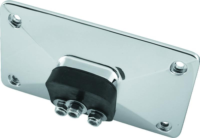 Bikers Choice 55-Up Chrome Custom Pyramid License Plate Bracket - 3 Bolt Style