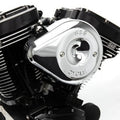 S&S Cycle 2017+ M8 Models Stealth Air Cleaner Kit with Chrome Teardrop Cover