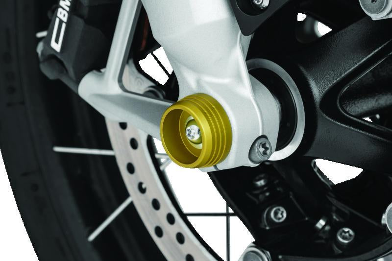 Kuryakyn Lodestar Front Axle Sliders for BMW R1200GS and R1200RT Models