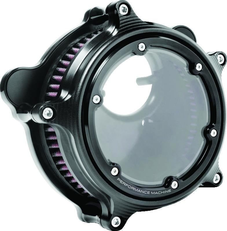 Performance Machine Vision Air Cleaner with Bezel - Black Ops for Harley Davidson 2008-2009 Models