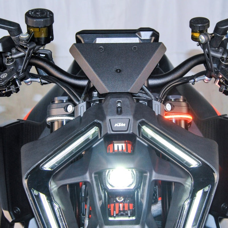 New Rage Cycles 24+ KTM 1390 Super Duke Front Turn Signals - Brightest LED Indicators, Plug & Play Installation