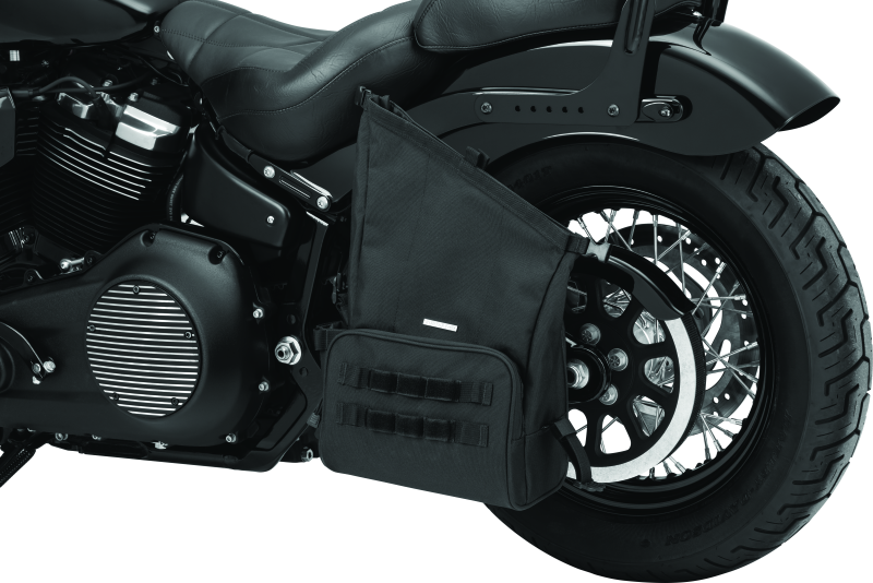 Kuryakyn Hoodrat Universal Swingarm Bag with Secure Roll-Top Design