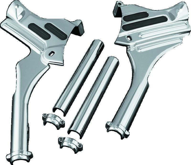 Kuryakyn Deluxe Neck Covers for 1995-2007 Harley Touring Models Chrome – Part #7866