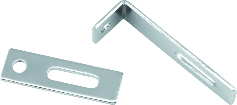 Bikers Choice Flat Chrome Exhaust Support Bracket 7/8 x 3 Inch Universal Custom