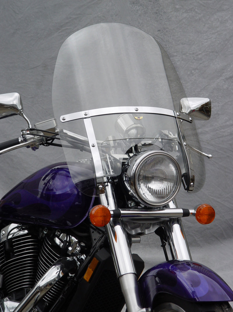 National Cycle Heavy Duty Touring Windshield N2210 – Durable Polycarbonate Cruiser Windshield with Adjustable Center Window