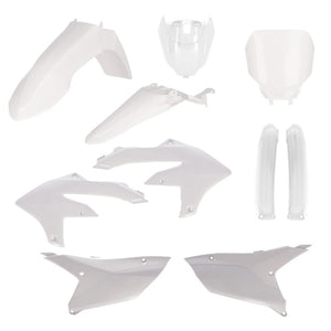Acerbis Full Plastic Kit for Yamaha YZ250F and YZ450F Models with Tank Cover in White