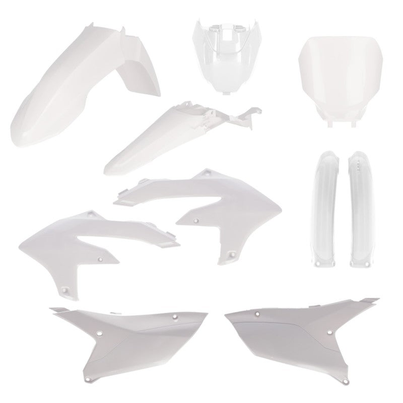 Acerbis Full Plastic Kit for Yamaha YZ250F and YZ450F Models with Tank Cover in White