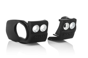 Acerbis Fork Shoe Protectors for Beta 250 RR, 2019-2020 Models - Black