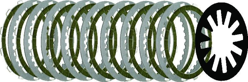Twin Power 98-17 Big Twin Extra Plate Clutch Kit with Heavy Spring for Harley Davidson CVO and M8 Models