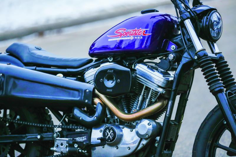 S&S Cycle Stealth Applications Tribute Air Cleaner Cover - Gloss Black for V-Twin Engines