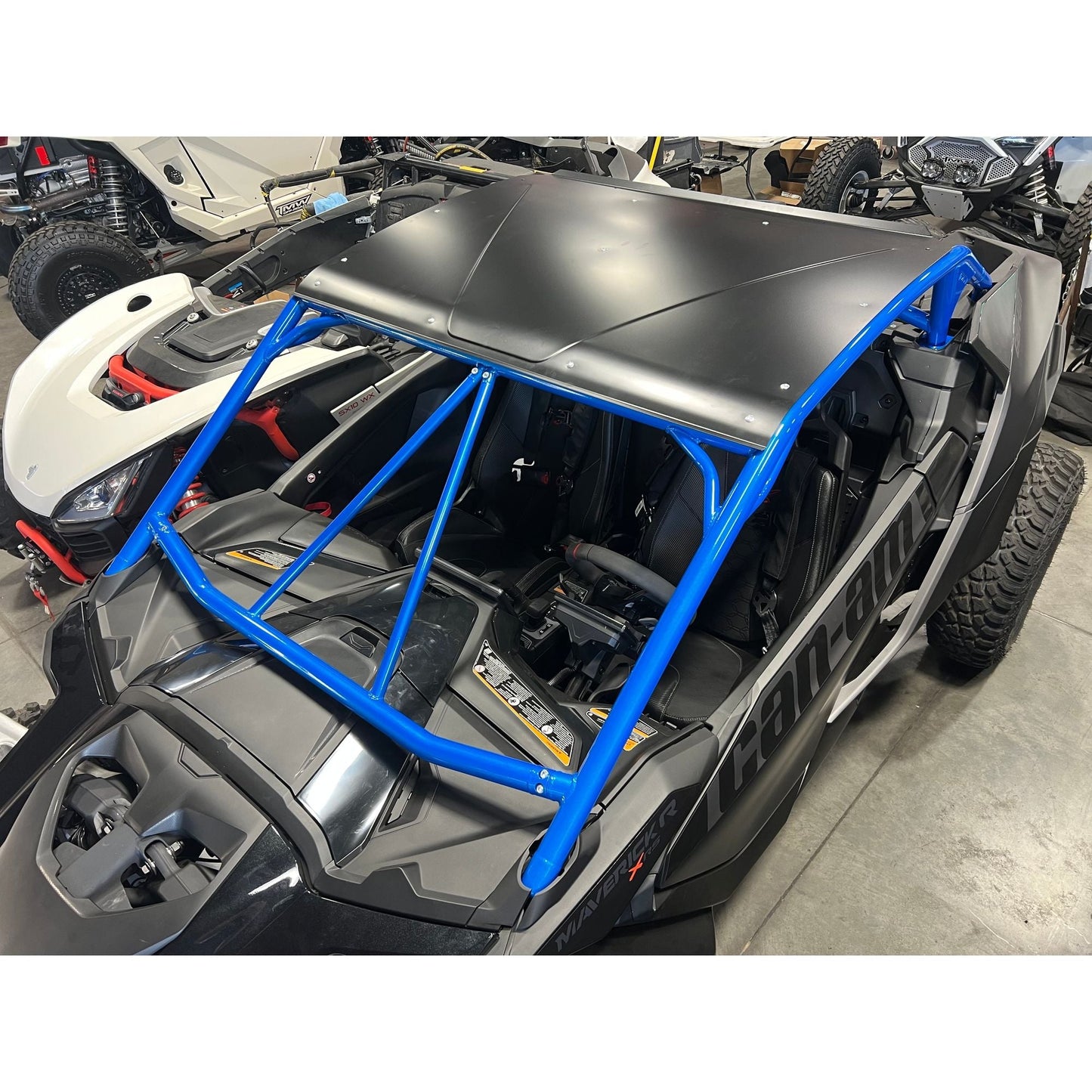 Can Am Maverick R Raw Roll Cage with Roof