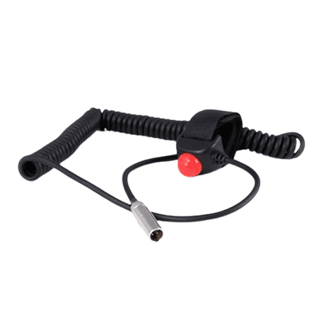 Rugged Radios Velcro Mount Steering Wheel Push to Talk (PTT) W/ Coil Cord