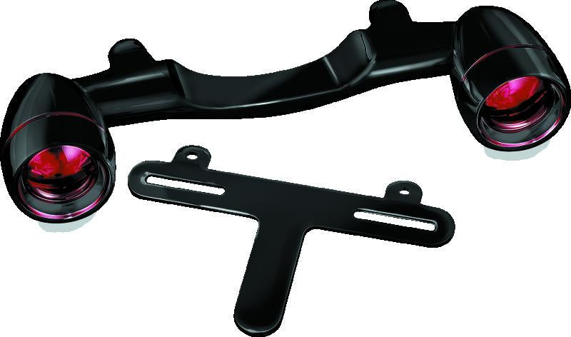 Kuryakyn Bullet Light Rear Turn Signal Bar for Harley Davidson - Gloss Black Part #5405