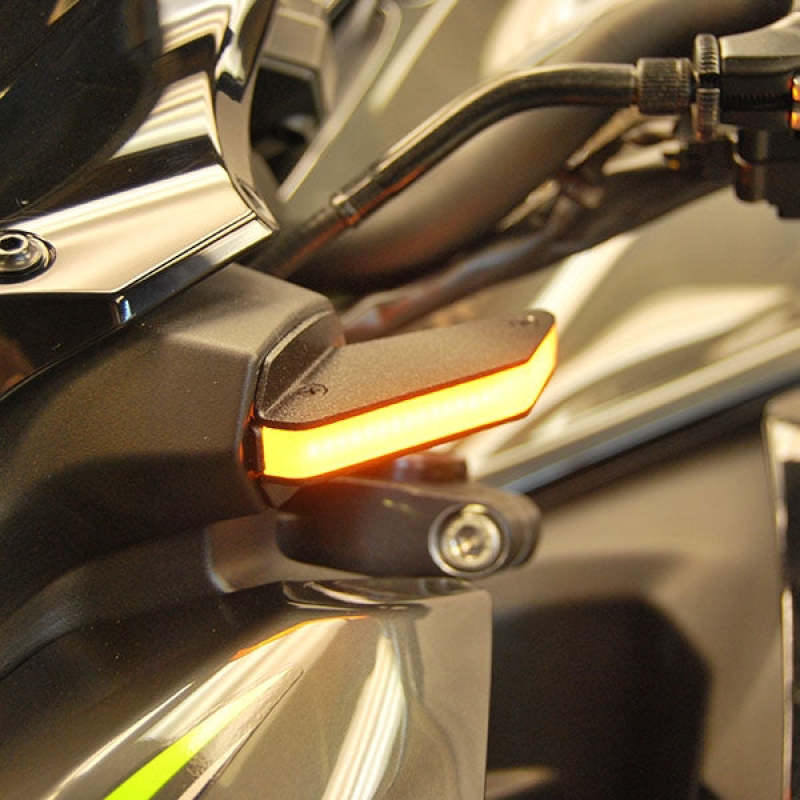 New Rage Cycles Z900 Front LED Turn Signals for Kawasaki Z900 (Part Number: Z900-FB-20)