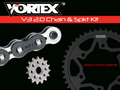 Vortex Racing V3 2.0 Chain and Sprocket Kit for Motorcycle - Part CK6125