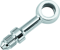 Twin Power Stainless Brake Fitting 3/8 Inch x AN3 Straight Banjo Adaptor for Harley Brake Systems